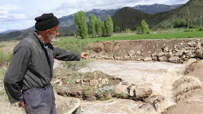 Erzurum’da doğa faciası: Akıntıya kapılan boz ayı sulama bendinde bulundu