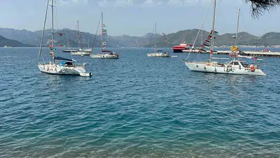 Akdeniz’de İsrail engeline takılan vicdan gemileri Marmaris’e sığındı: Adalet arayışı karada başladı