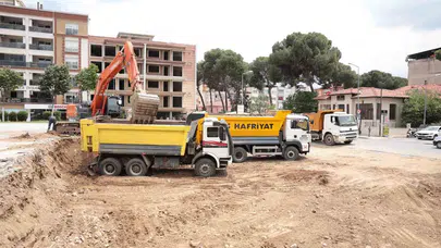 İncirliova’da değişim rüzgarları: Dev meydan projesi için iş makineleri sahaya indi