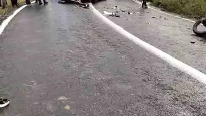 Diyarbakır’da korkutan kaza: Virajı alamayan motosiklet otomobille çarpıştı