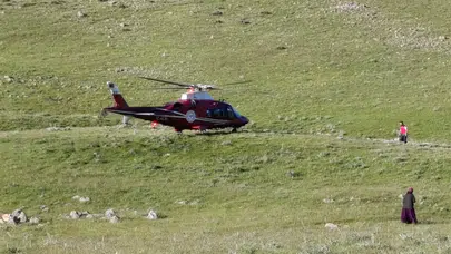Dağlık arazide kabus dolu anlar: Motokros tutkunu için gökyüzünden yardım geldi