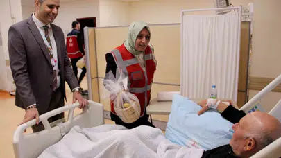 Kayseri’de moral seferberliği: Hastalar bu kez ziyaretçileriyle şifa buldu