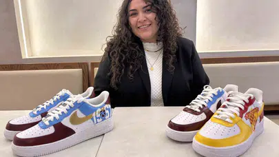 Ofis masasında inşaat projeleriyle uğraşıyor, akşamları ise ayakkabıları birer sanat eserine dönüştürüyor: Meryem Akşan’ın hobisi dünyaya yayıldı