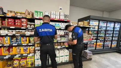 Germencik’te bayram mesaisi: Zabıta ekipleri market raflarını didik didik etti