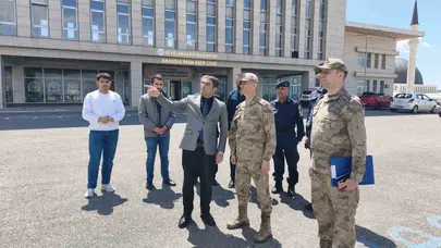 Gaziantep’te eğitim güvenliği mercek altında: Tümgeneral Şen sahaya indi