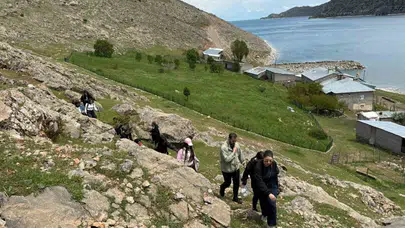 Zirve tutkunları Van’da buluştu: Üniversiteli dağcıların ilk rotası İnköy oldu