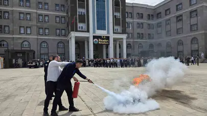 Samsun’da belediye binasında nefes kesen tatbikat: Personel saniyeler içinde tahliye edildi