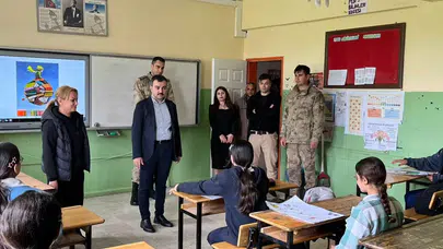 Dicle'de eğitim seferberliği: Kaymakam Atış kırsal okulların kapısını çaldı
