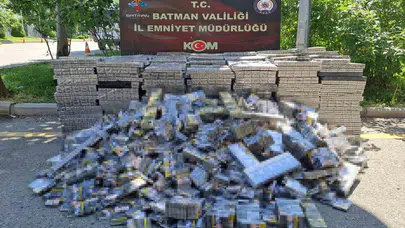 Kaçakçılara Batman yolunda geçit yok: Binlerce paket sigarayı böyle gizlemişler