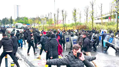 Mecidiyeköy’de 1 Mayıs gerginliği: İzinsiz yürüyüşe polis engeli