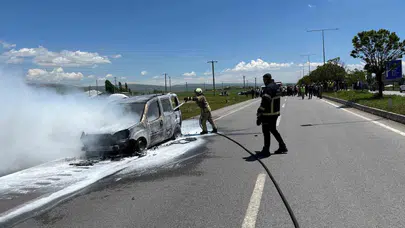 Muş-Bingöl yolunda dehşet anları: Saniyeler içinde küle döndü