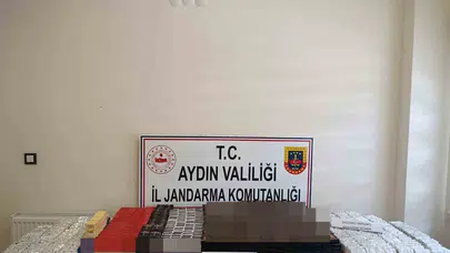 Koçarlı’da kaçakçılara geçit yok: Binlerce makaron ele geçirildi