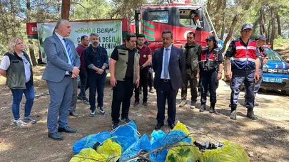 Gelecek nesillere yeşil bir miras: Küçük çevreciler ormanları yangın riskinden arındırdı