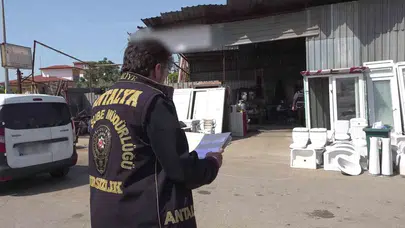 Antalya’da suçlulara geçit yok: İkinci el piyasasına yönelik dev operasyon