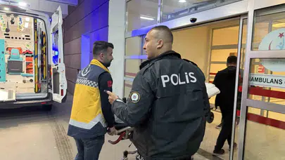 Hastanede dehşet anları: Firari hükümlü cam bardakla kendine zarar verdi