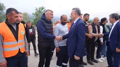 Başkan Kurnaz’dan mesai arkadaşlarına bayram sürprizi: İlkadım’da birlik mesajı
