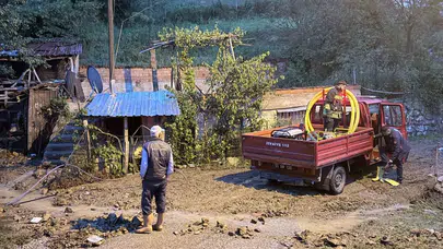 Samsun’da kabus dolu anlar: Kavak ilçesini sel suları yuttu
