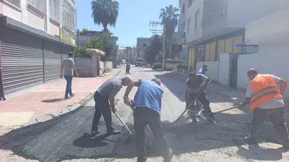 Akdeniz'de yollar yenileniyor: 185 ton asfaltla konforlu ulaşım dönemi
