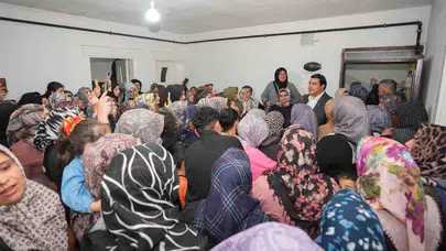 Başkan Yılmaz Şirinevler’de sözü kadınlara verdi: Halfeti müjdesi yüzleri güldürdü