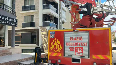 Elazığ'da nefes kesen operasyon: İtfaiye ekipleri mahsur kalan can için seferber oldu