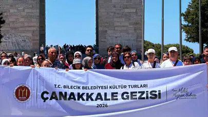 Bilecik'ten Çanakkale'ye vefa yolculuğu: 300 vatandaş tarihe tanıklık etti