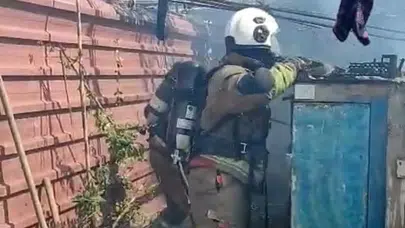 Arsuz’da korkutan yangın: İş yeri küle döndü