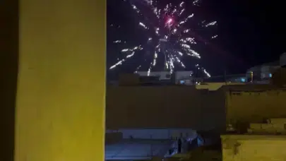 Nusaybin’de uykular kaçtı: Gece yarısı patlatılan havai fişekler isyan ettirdi