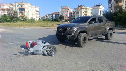 Manavgat'ta kaza yaptı, ehliyetinin olmadığı ortaya çıkınca fatura ağır oldu