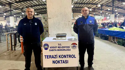 Pazar alışverişinde tartı devri: Söğüt’te şüpheye yer kalmadı