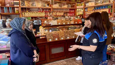 Bayram alışverişinde kabus yaşamayın: Bozüyük polisi esnafa kapı kapı dolaşarak uyardı