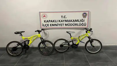 Kapaklı’da apartman bahçelerini mesken tutmuşlardı: 3 bisikletin hırsızı küçük yaşta çıktı
