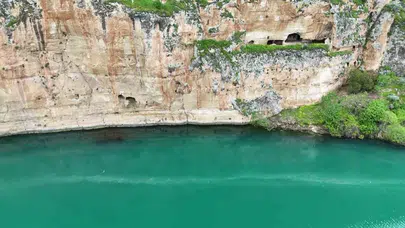 Adıyaman’ın saklı cenneti: Kızılin’de bahar renkleri dronla görüntülendi