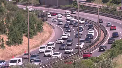 Dönüş yolunda kâbus başladı: Kocaeli geçişinde trafik kilitlendi