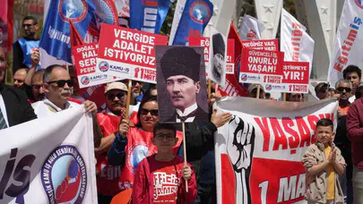 Niğde’de meydanlar emekçilerin gür sesiyle yankılandı: Haklar için birleştiler