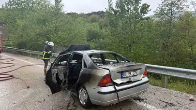 Saniyeler içinde küle döndü: Tokat’taki yolculuk faciaya dönüşmeden son buldu