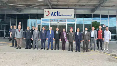 Bayram mesaisi yapan kahramanları unutmadılar: Çankırı protokolünden anlamlı ziyaret