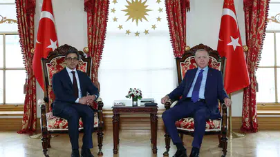 Dolmabahçe'de kritik zirve: Erdoğan'dan BAE heyetine kabul