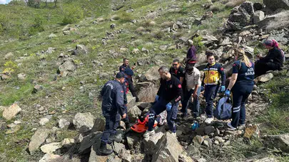 Pütürge’de yürekleri ağza getiren kaza: Keçilerini otlatırken kayalıklardan uçtu
