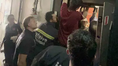 Çorlu’da asansör kabusu: Acı dolu haykırışları itfaiye dindirdi