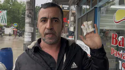 Bursa'da dehşet anları: Kamyonet kaldırıma daldı, kahraman vatandaşlar can siperane müdahale etti