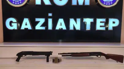 Gaziantep’te suç örgütlerine geçit yok: Silah deposuna çevrilen adrese şafak baskını