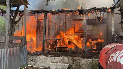 Yayla evinde korku dolu anlar: Alevler dakikalar içinde yuttu