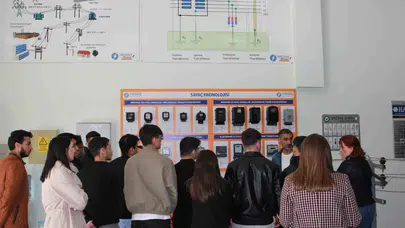 Sınıfta öğrendiklerini sahada test ettiler: Geleceğin mühendisleri enerji dünyasının kapısını araladı
