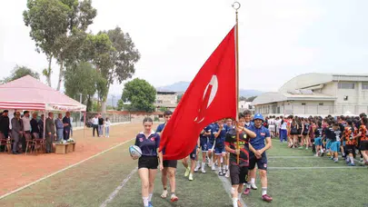 Köşk’te ragbi rüzgarı: 13 şehirden gelen genç yetenekler sahaya indi