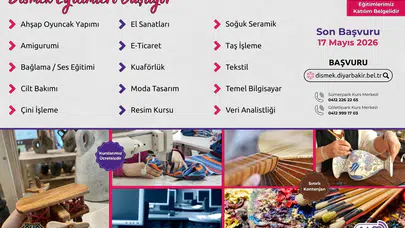 İş arayanlara ve kendini geliştirmek isteyenlere müjde: Diyarbakır’da yeni dönem kayıtları başladı