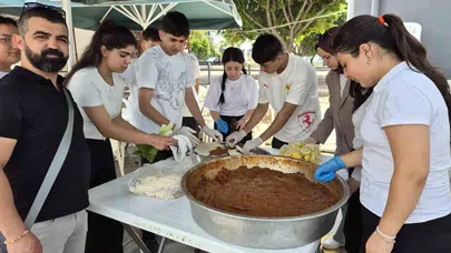 Mutfaktaki hünerlerini sahaya taşıdılar: MESEM öğrencileri okul bahçesini lezzet durağına çevirdi