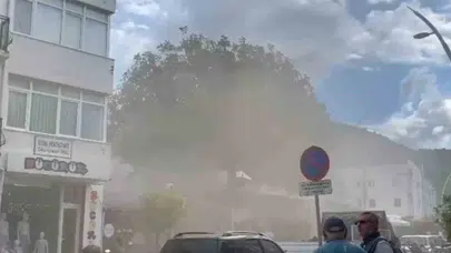Datça'da restoran paniği: Gökyüzünü kaplayan dumanlar korkuttu