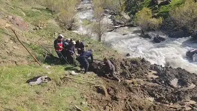 Hakkari’de nefes kesen kurtarma operasyonu: Bataklıktan sağ salim çıkarıldı
