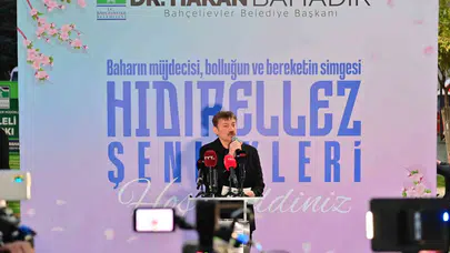 Bahçelievler’de bahar coşkusu: Başkan Bahadır ateşin üzerinden atladı, vatandaşlara ikramlarda bulundu