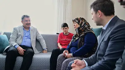 Vali Yılmaz'dan anlamlı bayram ziyareti: Doğan ailesinin kapısını çaldı